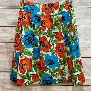 ‎TALBOTS FIT AND FLARE SKIRT IN FLORAL PRINT